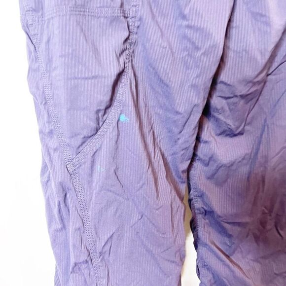 Lululemon Womens Blue Elastic Waist Pockets Drawstring Activewear Pant Size 6 - Picture 3 of 8